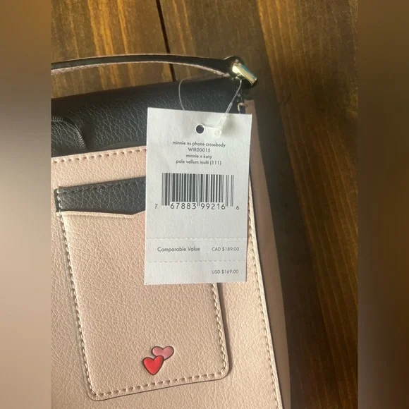 NEW Kate Spade x Minnie Mouse Disney Pink Crossbody Purse - Picture 6 of 8